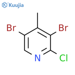 2-Chloro-3,5-dibromo-4-methylpyridine structure