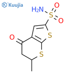 6-Methyl-4-oxo-5,6-dihydro-4H-thieno2,3-bthiopyran-2-sulfonamide structure