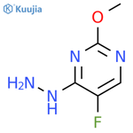 5-fluoro-4-hydrazino-2-methoxypyrimidine structure