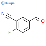 2-Fluoro-5-formylbenzonitrile structure