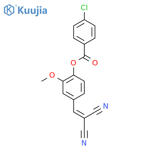 4-(2,2-Dicyanoethenyl)-2-methoxyphenyl 4-chlorobenzoate structure