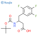 Boc-(R)-3-Amino-4-(2,4,5-trifluorophenyl)butanoic acid structure