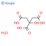 Citric acid monohydrate structure
