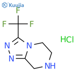 3-Trifluoromethyl-5,6,7,8-tetrahydro-[1,2,4]triazolo[4,3-a]pyrazine hydrochloride structure