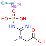 Sodium creatine phosphate hydrate structure