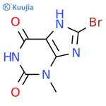 8-bromo-3-methyl-2,3,6,7-tetrahydro-1H-purine-2,6-dione structure