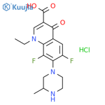 Lomefloxacin hydrochloride structure